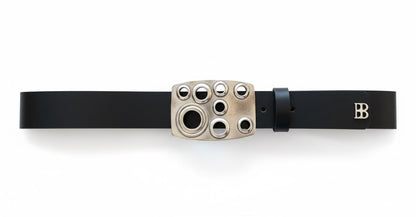 BLACK BELT WITH HOLLOW BUCKLE
