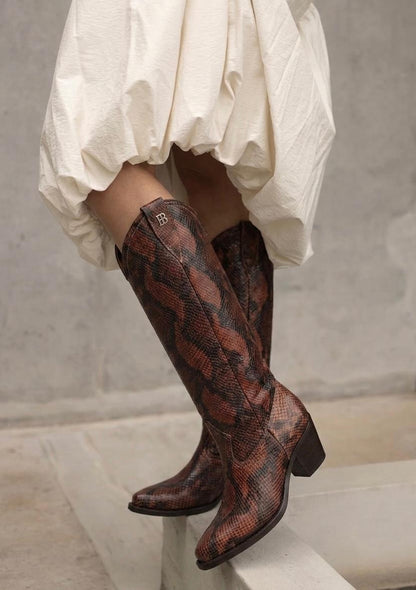 SNAKE BROWN BOOTS