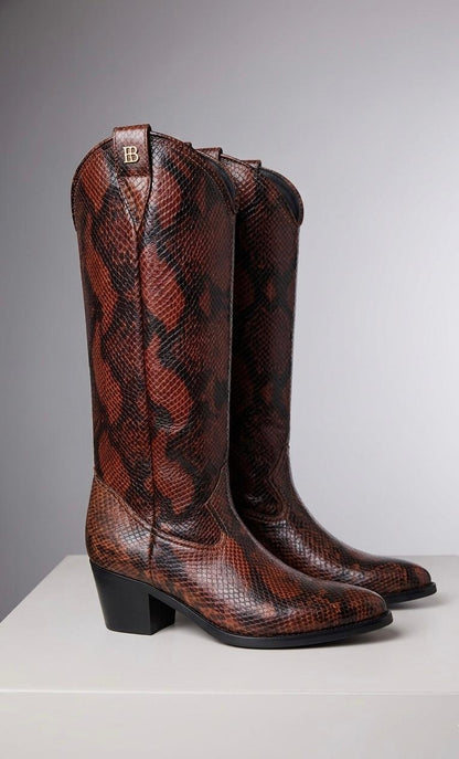 SNAKE BROWN BOOTS