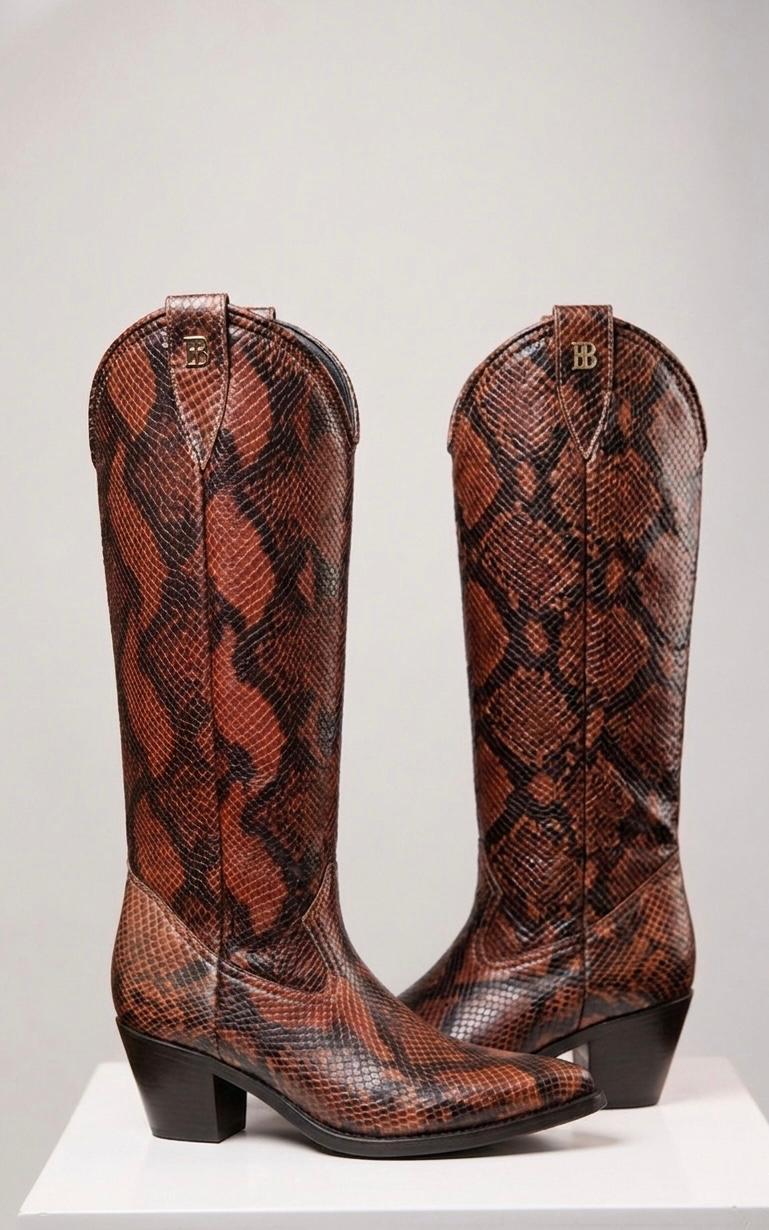 SNAKE BROWN BOOTS